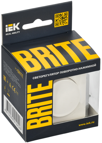 Диммер IEK BRITE белый, фотография