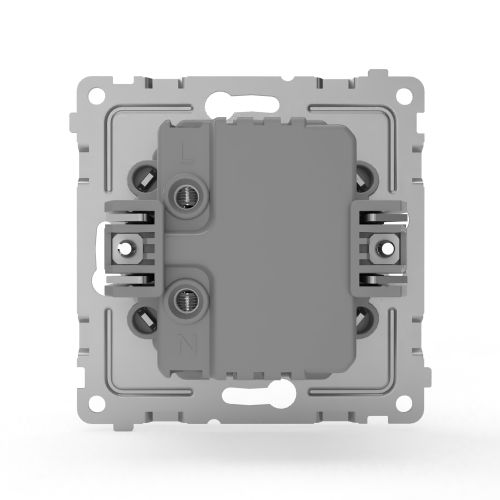 Розетка USB 2 поста TOKOV ELECTRIC PIXEL алюминий, фотография