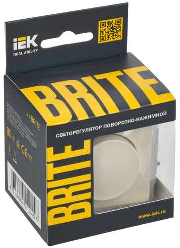 Диммер IEK BRITE бежевый, картинка