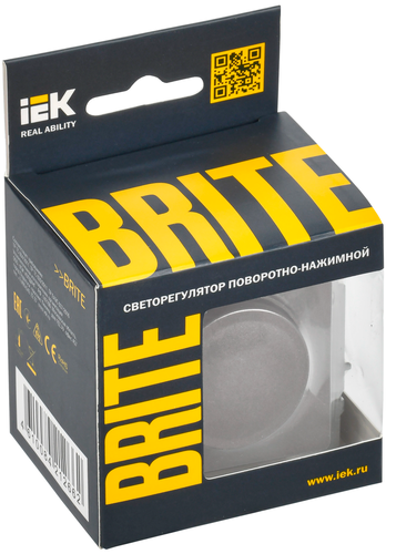 Диммер IEK BRITE сталь, картинка