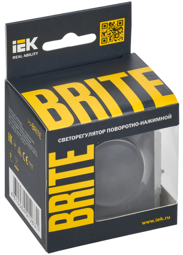 Диммер IEK BRITE маренго, вид