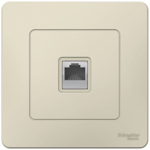 Розетка RJ-45 1 пост Schneider Electric BLANCA молочный, фото