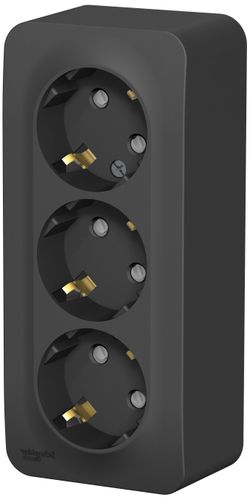 Розетка электрическая Schneider Electric BLANCA BLNRA011316 антрацит, фотография