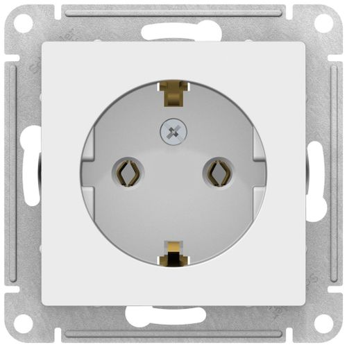 Розетка электрическая Schneider Electric Atlas Design ATN000143 белый, картинка
