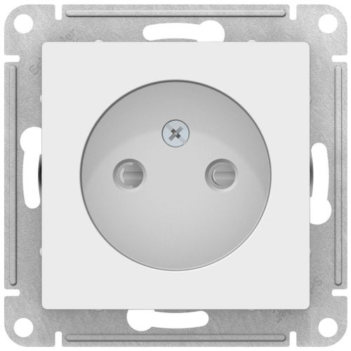 Розетка электрическая Schneider Electric Atlas Design ATN000149 белый, картинка