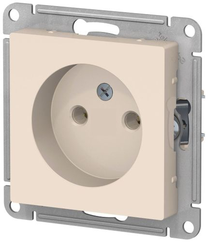 Розетка электрическая Schneider Electric Atlas Design ATN000241 бежевый, фотография