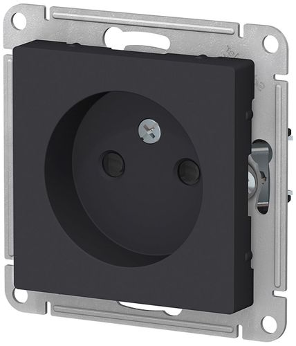 Розетка электрическая Schneider Electric Atlas Design ATN001049 карбон, вид