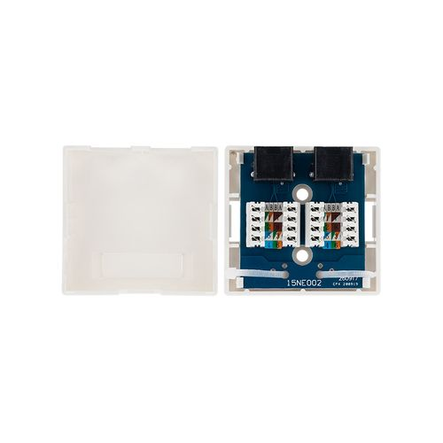 Розетка RJ-45 2 поста REXANT белый, изображение