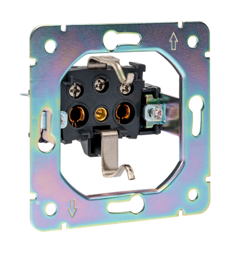 Розетка электрическая 1 пост Kranz Strong KR-78-0702-5 антрацит, вид