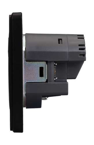 Розетка USB Type-A+C 1 пост Kranz Round оникс, детальное фото