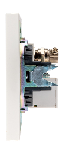 Розетка RJ-45 1 пост Kranz Strong жемчуг, крупный план