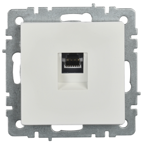 Розетка RJ-45 IEK BRITE BR-K10-2-K01 белый, вид