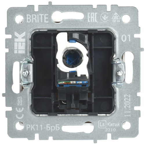 Розетка RJ-45 IEK BRITE BR-K10-2-K01 белый, картинка