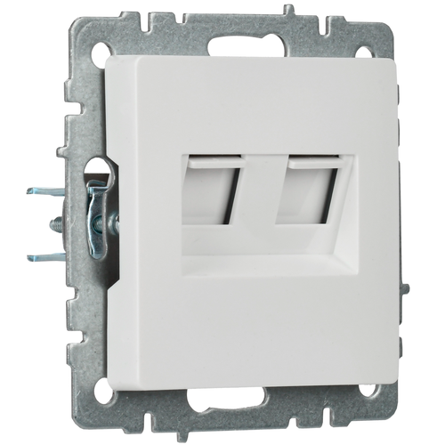 Розетка RJ-45 IEK BRITE BR-K20-1-K01 белый, детальное фото