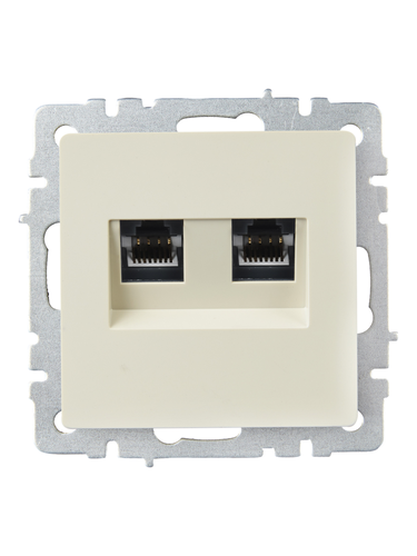 Розетка RJ-45 IEK BRITE BR-K20-1-K10 бежевый, фото