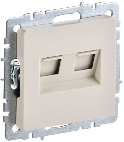 Розетка RJ-45 IEK BRITE BR-K20-1-K10 бежевый, фотография