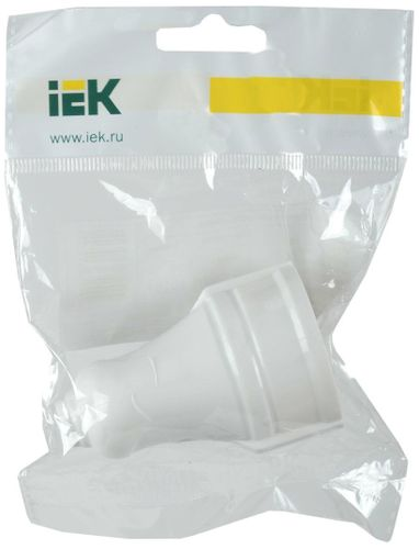 Розетка силовая 1 пост IEK белый, изображение