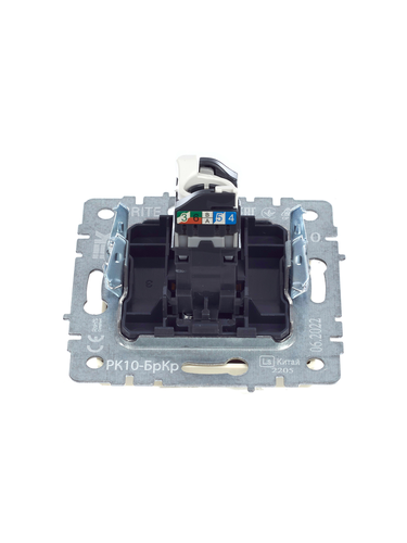 Розетка RJ-45 1 пост IEK BRITE бежевый, фотография