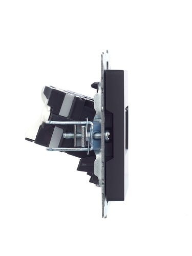 Розетка RJ-45 IEK BRITE BR-K20-1-K53 графит, вид