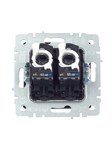 Розетка RJ-45 IEK BRITE BR-K20-1-K53 графит, картинка