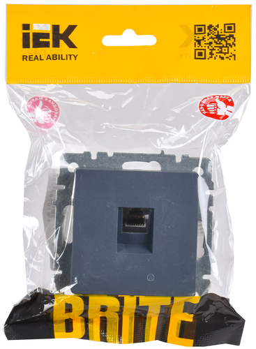 BRITE Розетка комп. RJ45 кат.5E РК10-БрМ мар. IEK, фотография