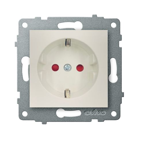 Розетка электрическая OVIVO 600-000301-218 белый, изображение
