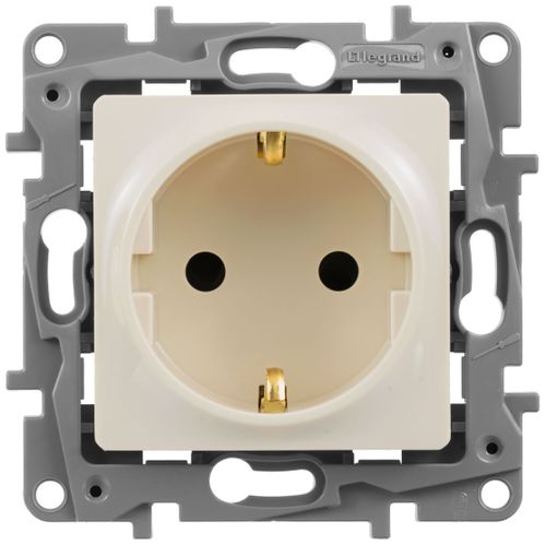 Розетка электрическая Legrand Etika 672322 слоновая кость, детальное фото
