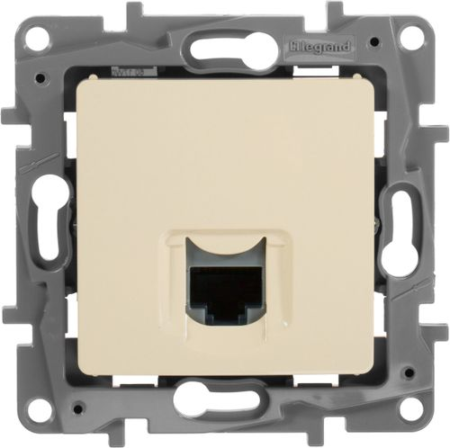 Розетка RJ-45 1 пост Legrand Etika слоновая кость, вид