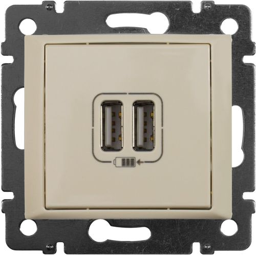 Розетка USB 2 поста Legrand Valena слоновая кость, изображение