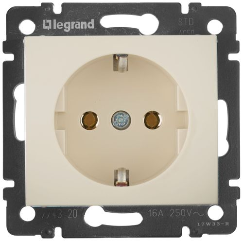 Розетка электрическая Legrand Valena 695612 слоновая кость, изображение