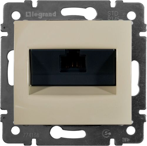 Розетка RJ-45 1 пост Legrand Valena слоновая кость, изображение