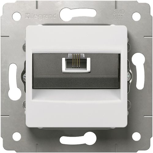 Розетка RJ-45 1 пост Legrand Cariva белый, картинка
