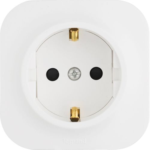 Розетка электрическая Legrand Quteo 782211 белый, фото