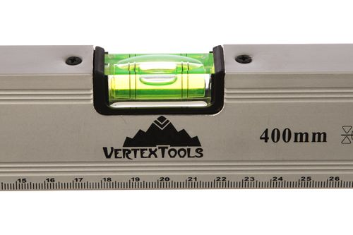 Алюминиевый уровень VERTEXTOOLS 400 мм 3033-400, изображение