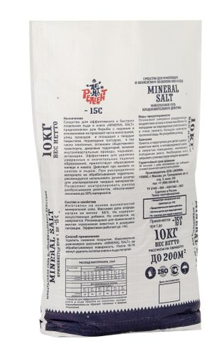 Противогололедный реагент Mr.Defroster Mineral Salt 10 кг, картинка
