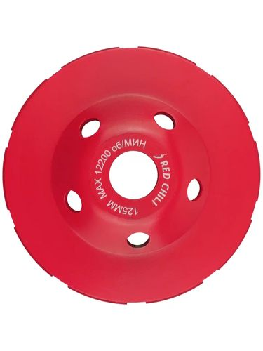Чашка алмазная сегментная (125х22.2 мм) VERTEXTOOLS Redchili 04-125-14, фото