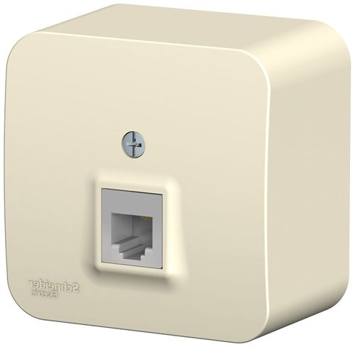 Розетка RJ-11 Schneider Electric BLANCA BLNIA011002 молочный, фотография