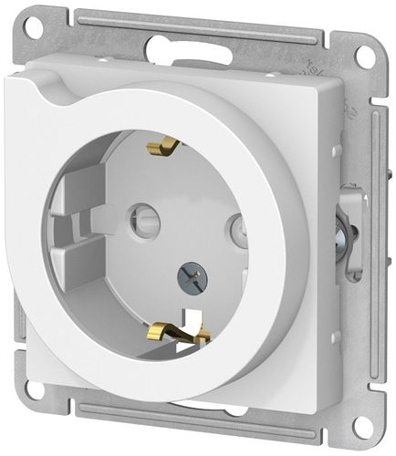 Розетка электрическая 1 пост Schneider Electric Atlas Design белый, вид