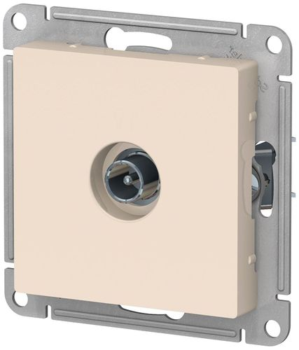 Розетка TV Schneider Electric Atlas Design ATN000292 бежевый, крупный план