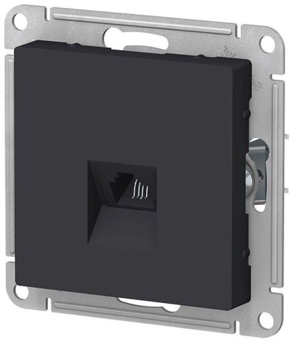 Розетка RJ-11 1 пост Schneider Electric Atlas Design карбон, вид