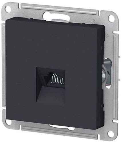 Розетка RJ-45 1 пост Schneider Electric Atlas Design карбон, изображение