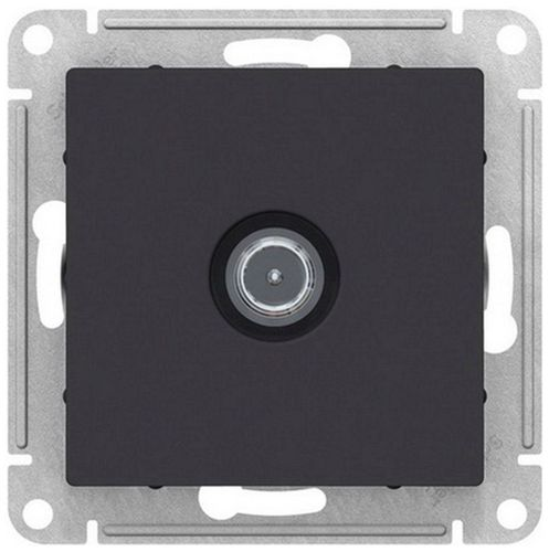 Розетка TV 1 пост Schneider Electric Atlas Design ATN001091 карбон, вид