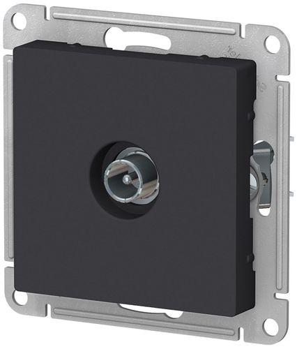 Розетка TV 1 пост Schneider Electric Atlas Design ATN001091 карбон, детальное фото