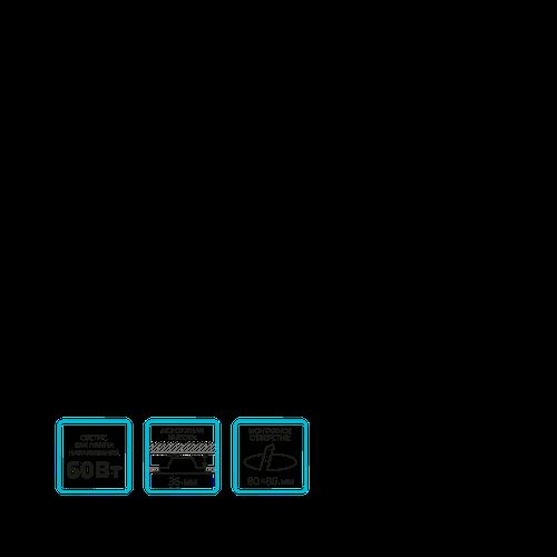 Светильник Gauss Glass кв 6W, фотография