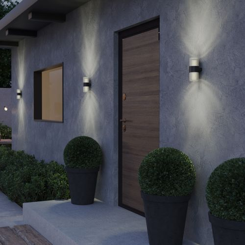 Светильник ландшафтный настенный STREET ESTIMA, LED 14W, 4000K, IP65, 19,4х8,2х9,6 см, черный, крупный план