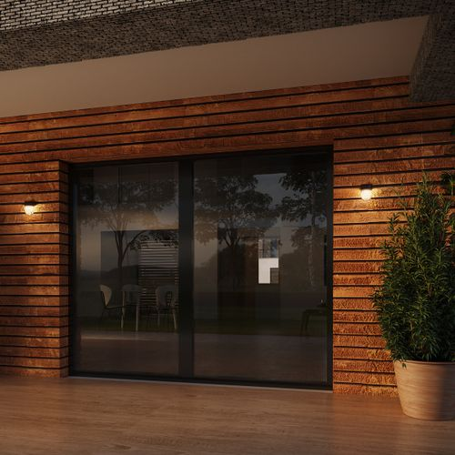 Светильник ландшафтный настенный STREET ESTIMA, LED 7W, 4000K, IP65, 12,9Х8,0Х9,6 см, черный, детальное фото