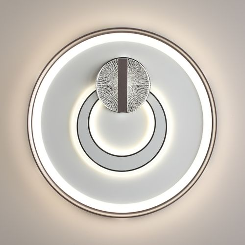 Светильник Lumion Piko Gemini, LED 85Вт, 3000-6500K, D490, IP20, пульт ДУ, металл/акрил, Белый, крупный план