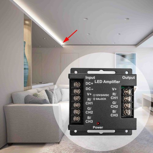 Усилитель для контролера светодиодной ленты Apeyron Electrics 04-04 288-576 Вт, вид