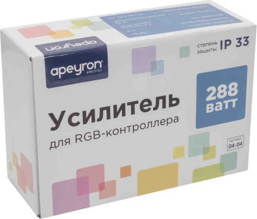 Усилитель для контролера светодиодной ленты Apeyron Electrics 04-04 288-576 Вт, вид