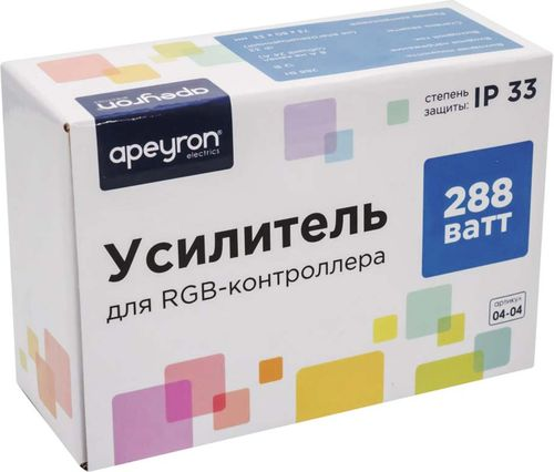 Усилитель для контролера светодиодной ленты Apeyron Electrics 04-04 288-576 Вт, картинка